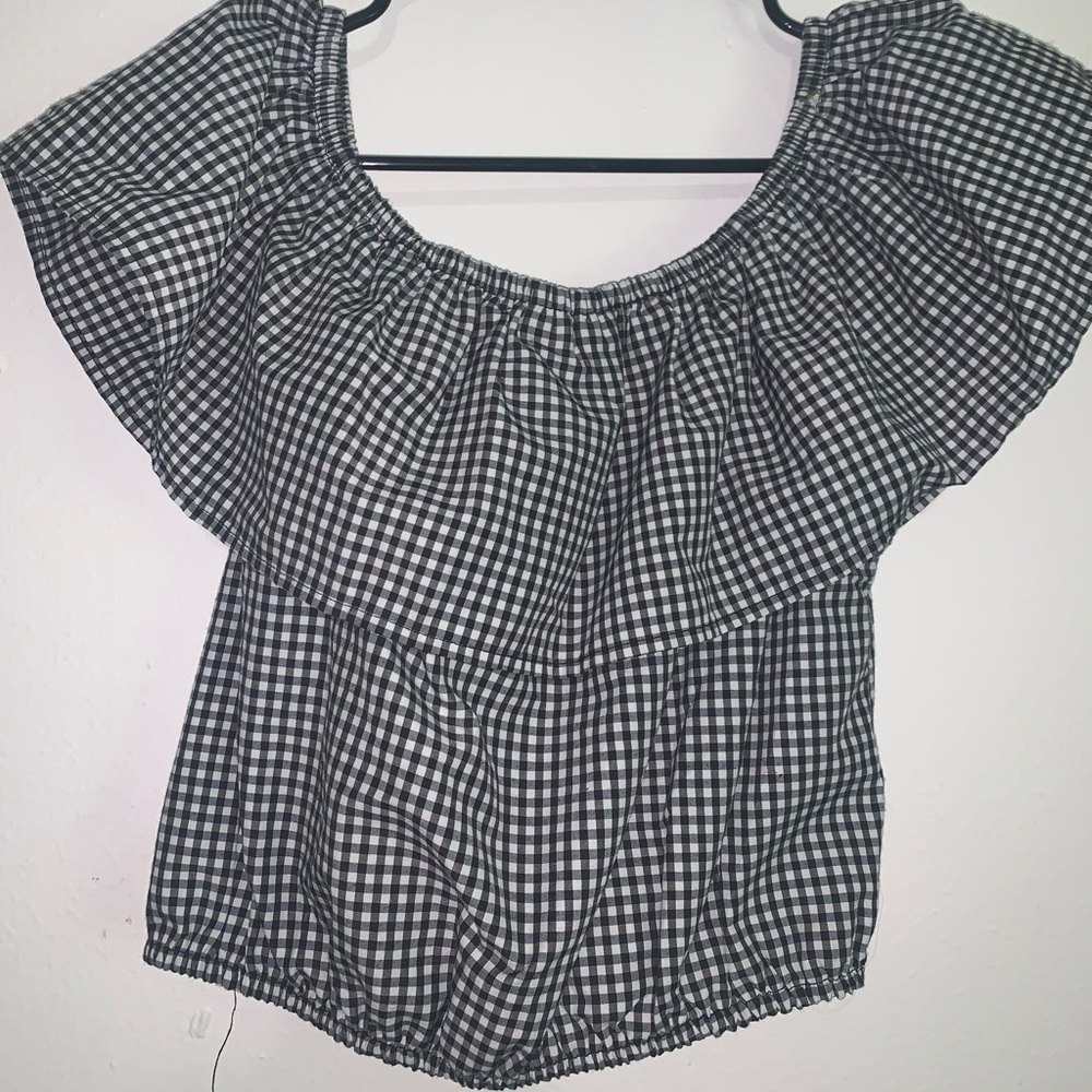 Off the shoulder crop top